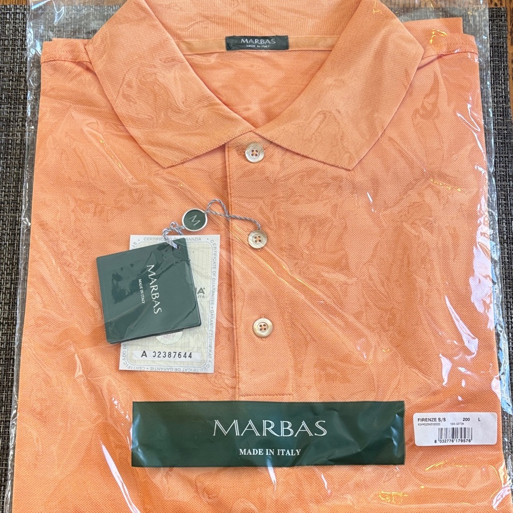 Men's Vibrant Orange Polo Shirt
